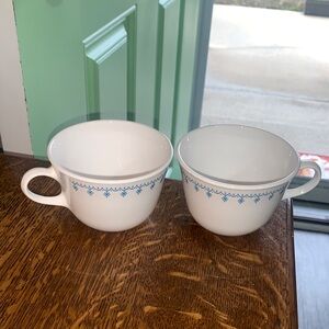 Corelle Snowflake Blue Livingware by Corning set of 2